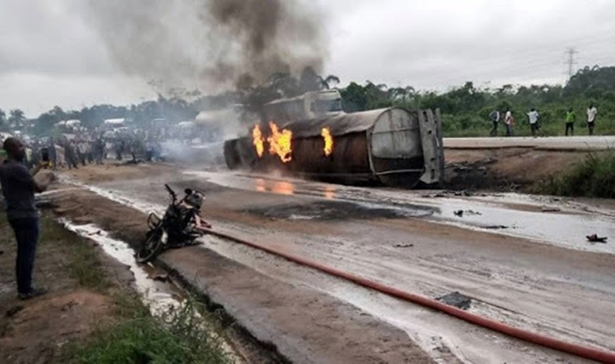 tanker explosion rocks benin sapele highway many feared dead