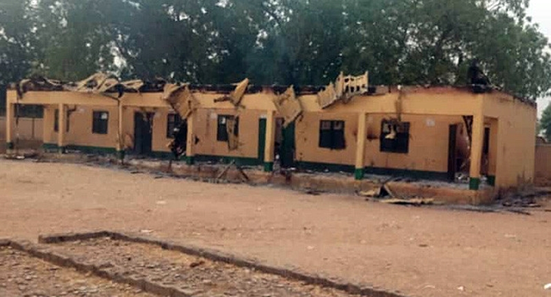 yobe state gunmen razes school and health facility