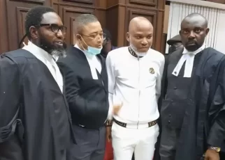 Nnamdi Kanu IPOB leader in court